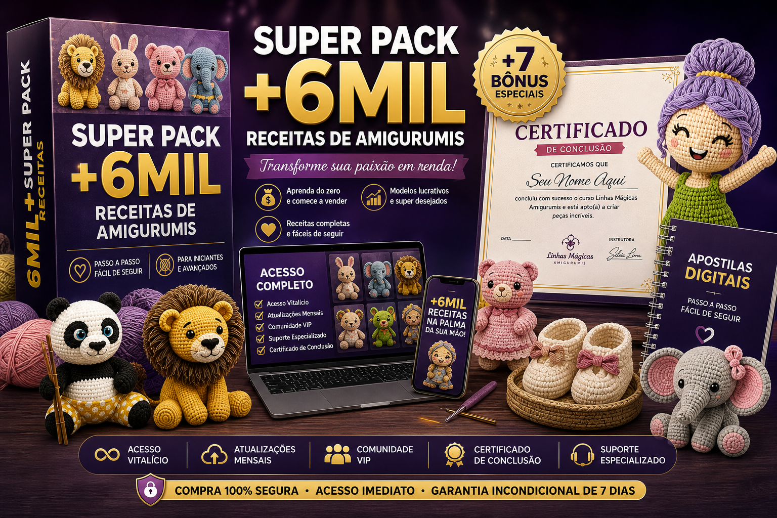 Certificado Linhas Mágicas Amigurumis